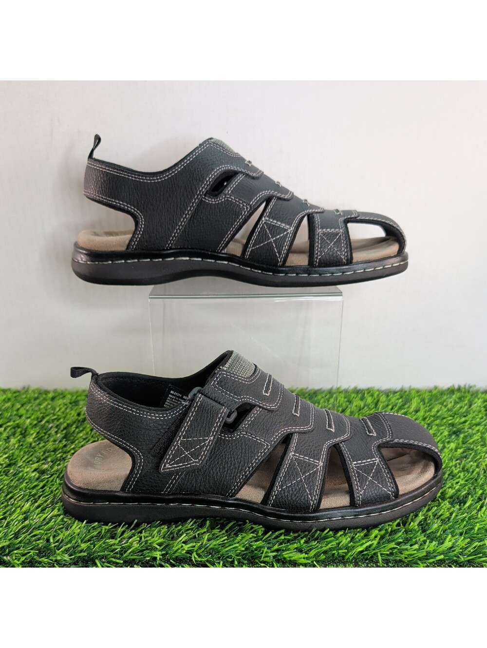 Dockers Men's Searose Fisherman Sandals Color Black Size 9M Style 90-21374